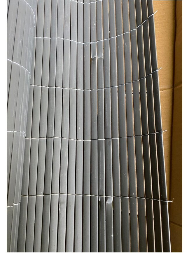 Dvipusė sodo tvora, pilkos spalvos, 110x500cm 7