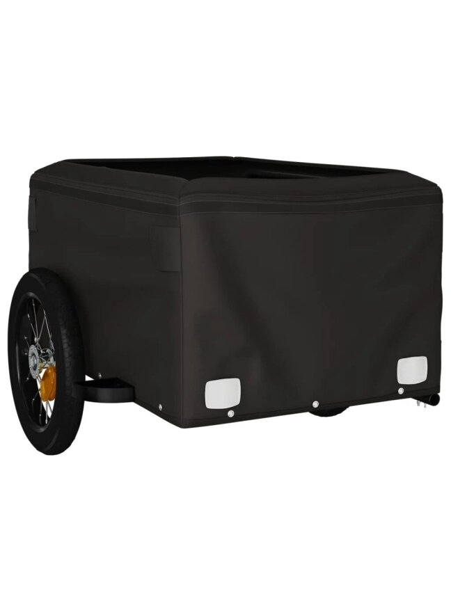 Dviračio priekaba, juodos ir geltonos spalvos, 30kg, geležis 4