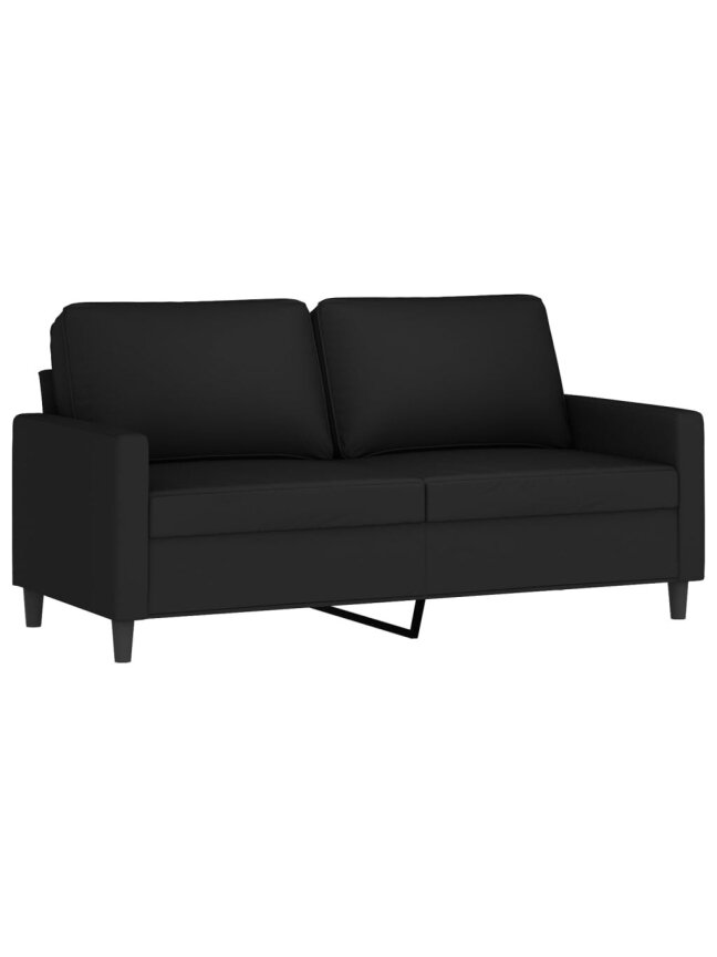 2-Seater Sofa, Black, 140 cm, Velvet 1 2-Seater Sofa, Black, 140 cm, Velvet 1