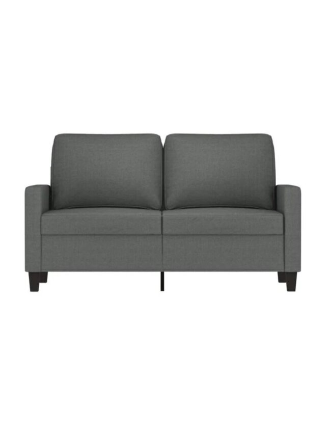 Dvivietė sofa, tamsiai pilkos spalvos, 120cm, audinys 4