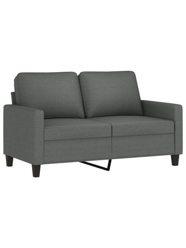 Dvivietė sofa, tamsiai pilkos spalvos, 120cm, audinys 1