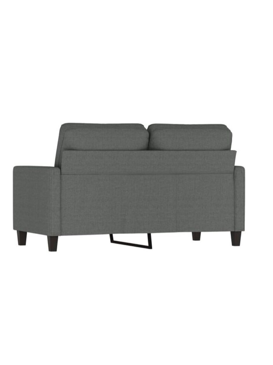 Dvivietė sofa, tamsiai pilkos spalvos, 120cm, audinys 6