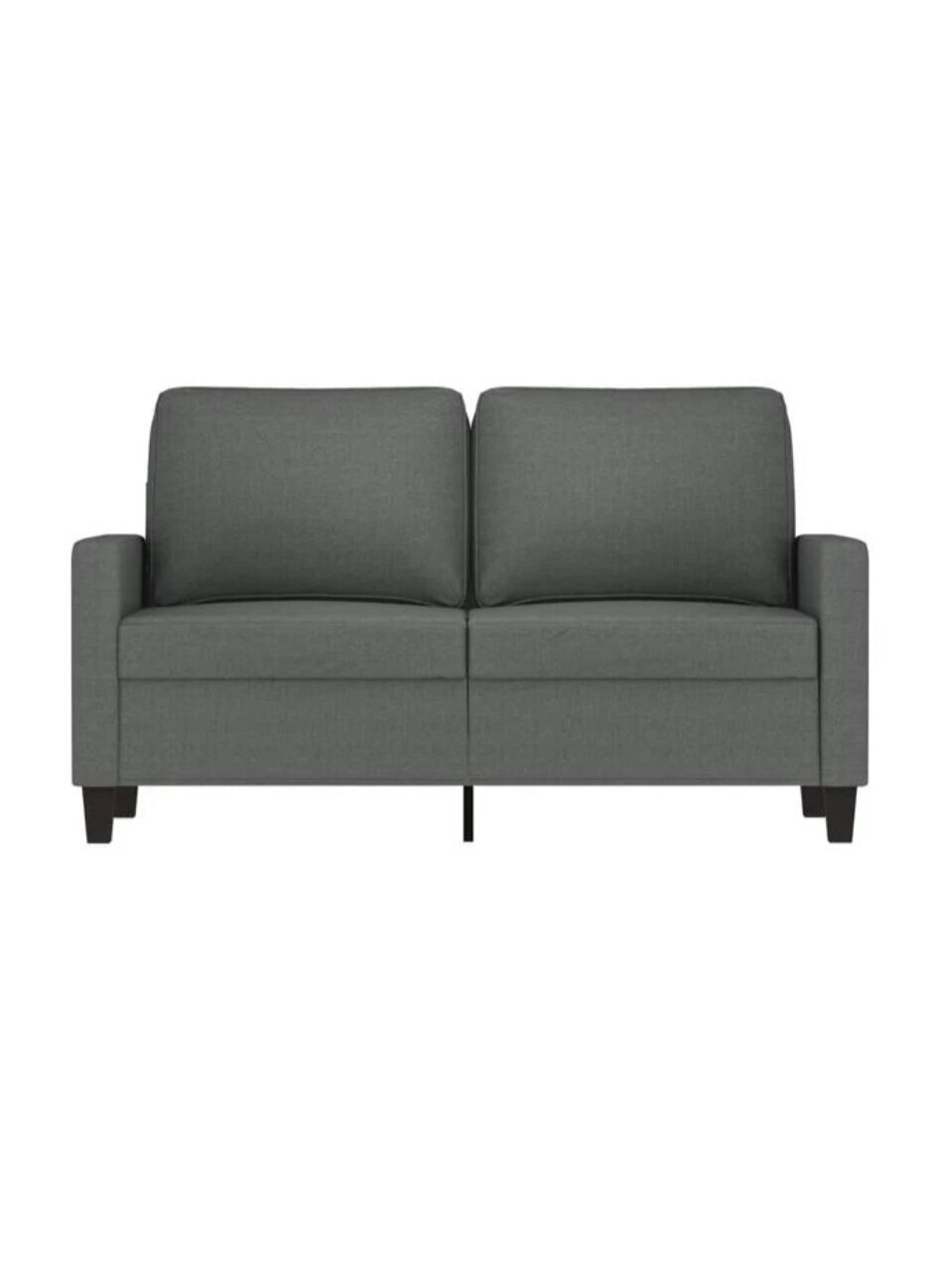 Dvivietė sofa, tamsiai pilkos spalvos, 120cm, audinys 4