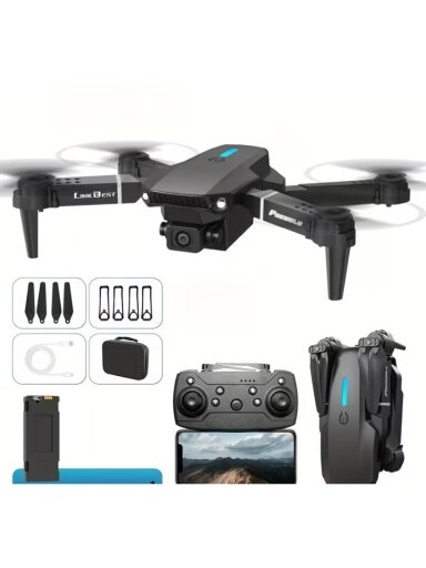 E88 NOVA sulankstomas dronas su dviguba kamera ir Wi-Fi valdymu E88 NOVA sulankstomas dronas su dviguba kamera ir Wi-Fi valdymu