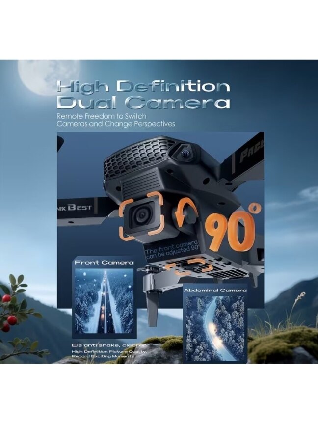 E88 NOVA foldable drone with dual camera and Wi-Fi control. 3 E88 NOVA foldable drone with dual camera and Wi-Fi control. 3