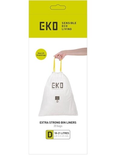EKO – Waste Bags 18–21 L (D) – Plastic, White