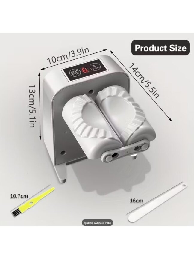 Electric Dumpling and Ravioli Maker with USB Lithium Battery – 2 Speed Modes, Washable Mold 3