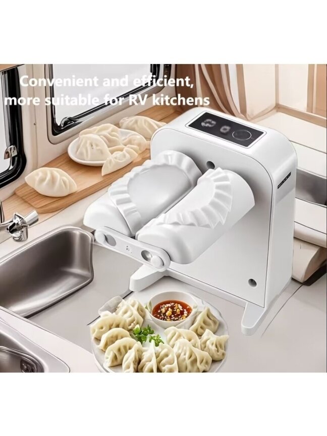 Electric Dumpling and Ravioli Maker with USB Lithium Battery – 2 Speed Modes, Washable Mold