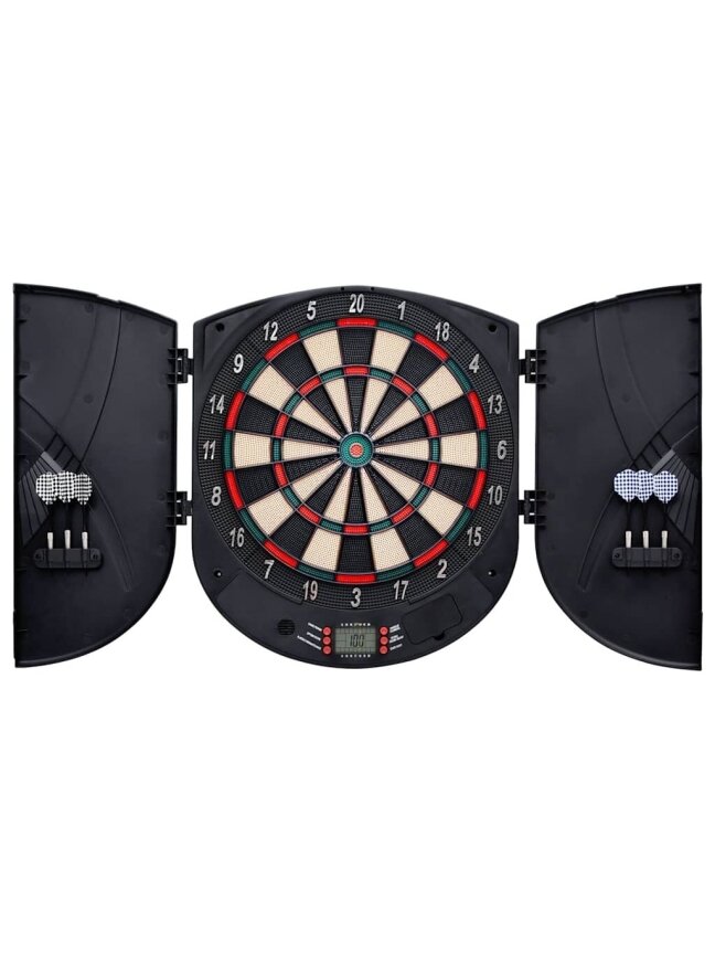 Electronic Dartboard with Darts, Black, Polypropylene 2