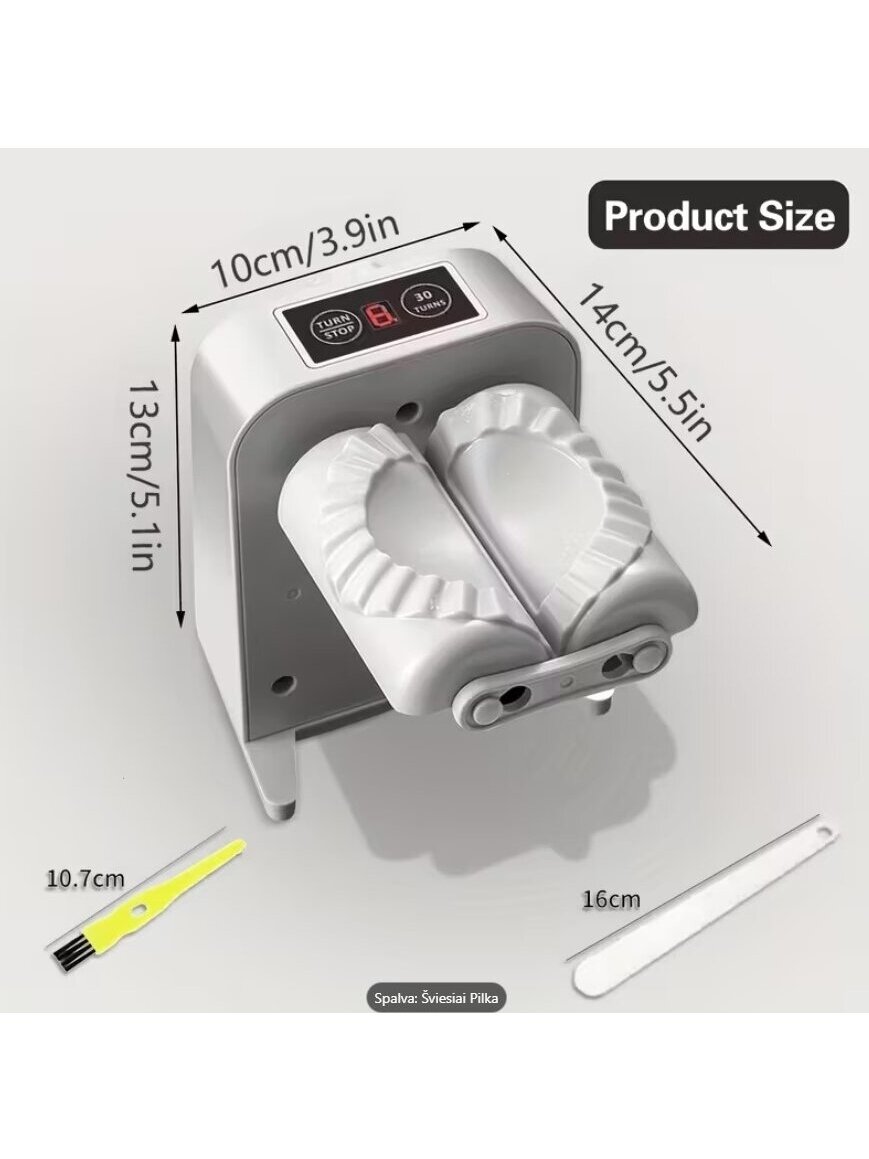 Electric Dumpling and Ravioli Maker with USB Lithium Battery – 2 Speed Modes, Washable Mold 3