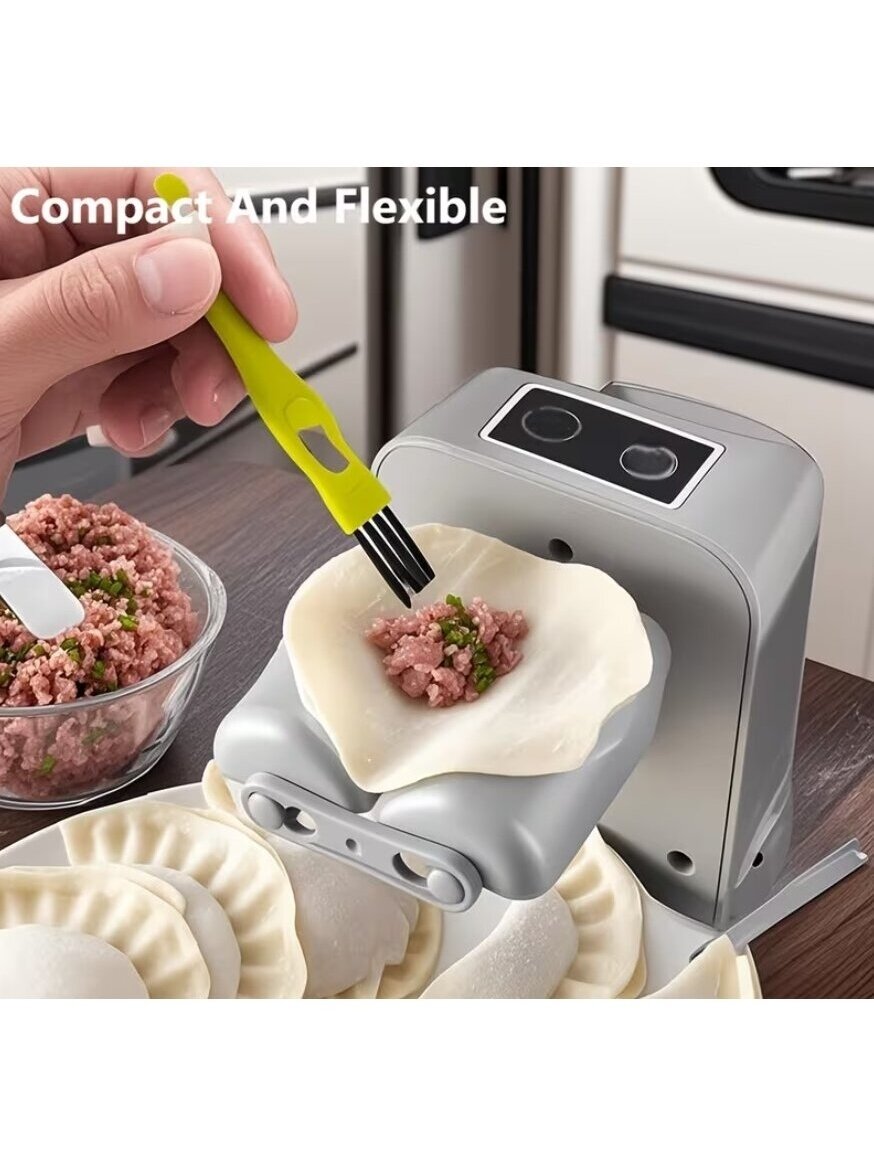 Electric Dumpling and Ravioli Maker with USB Lithium Battery – 2 Speed Modes, Washable Mold 6