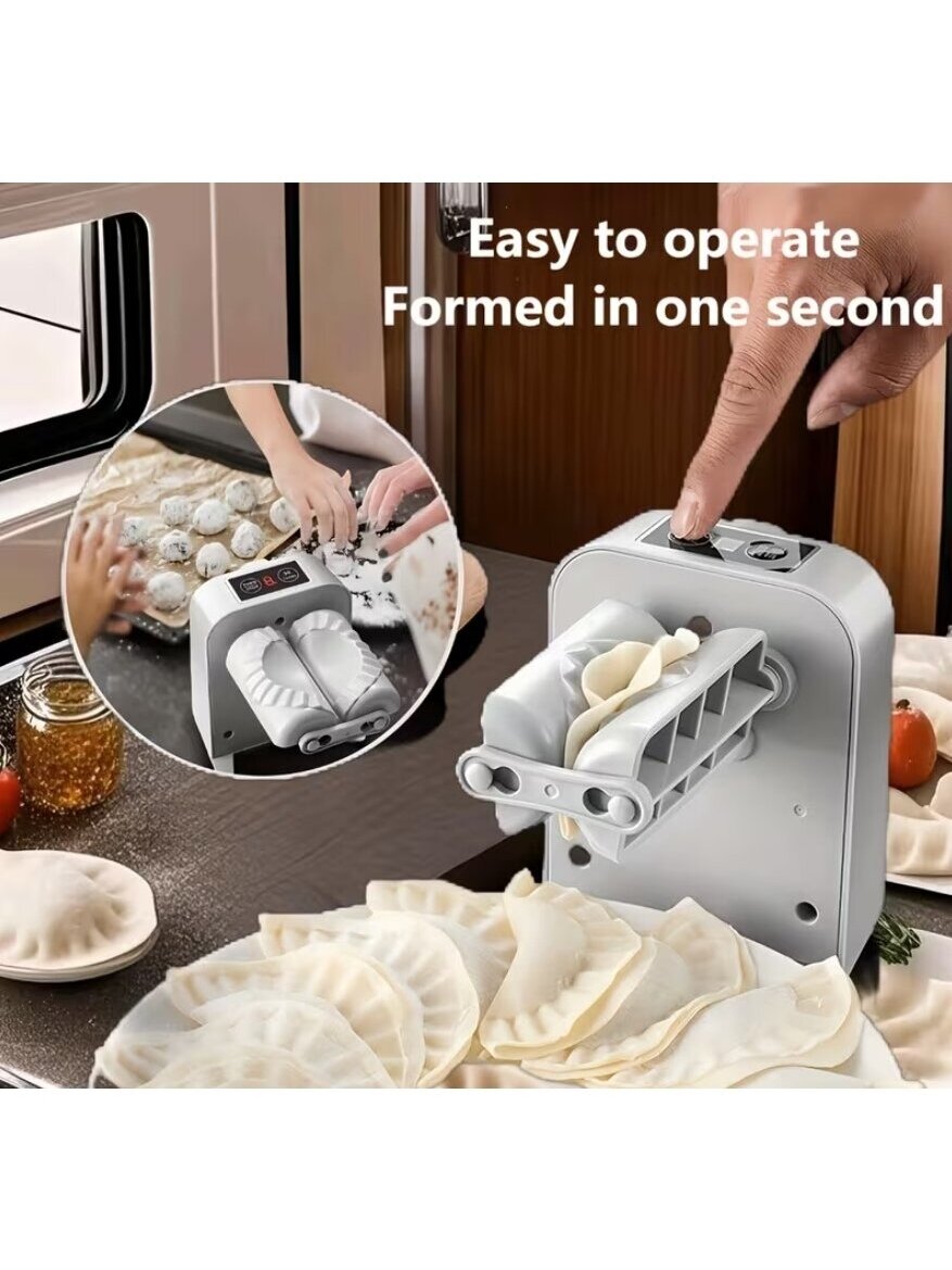 Electric Dumpling and Ravioli Maker with USB Lithium Battery – 2 Speed Modes, Washable Mold 7