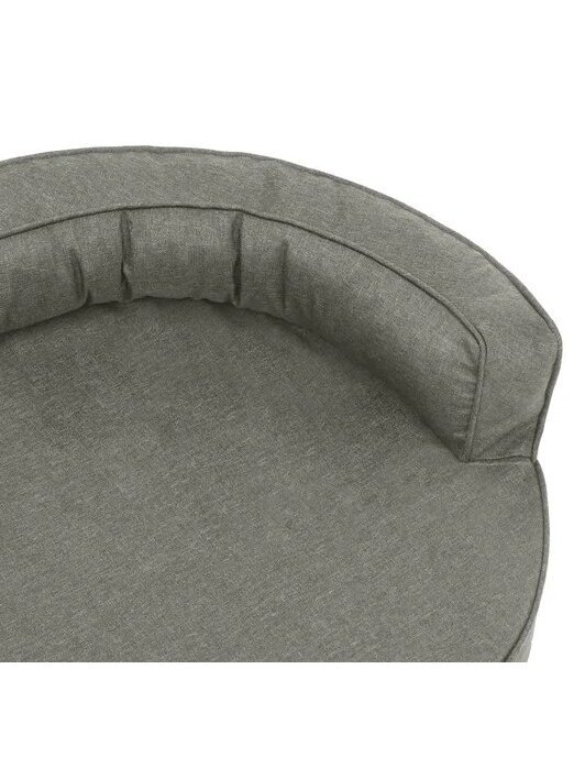 Ergonomic Dog Bed Mattress 75x53 cm, Linen Look Grey 4