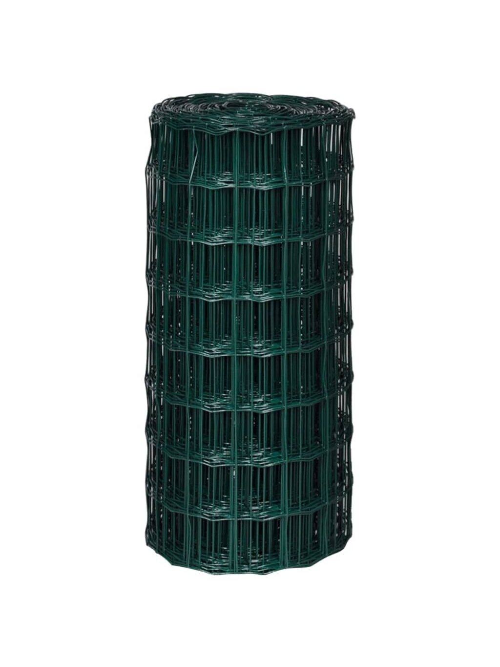 Zestaw ogrodzenia Euro, zielony, 15×0,8 m, stal 70×70 mm 2