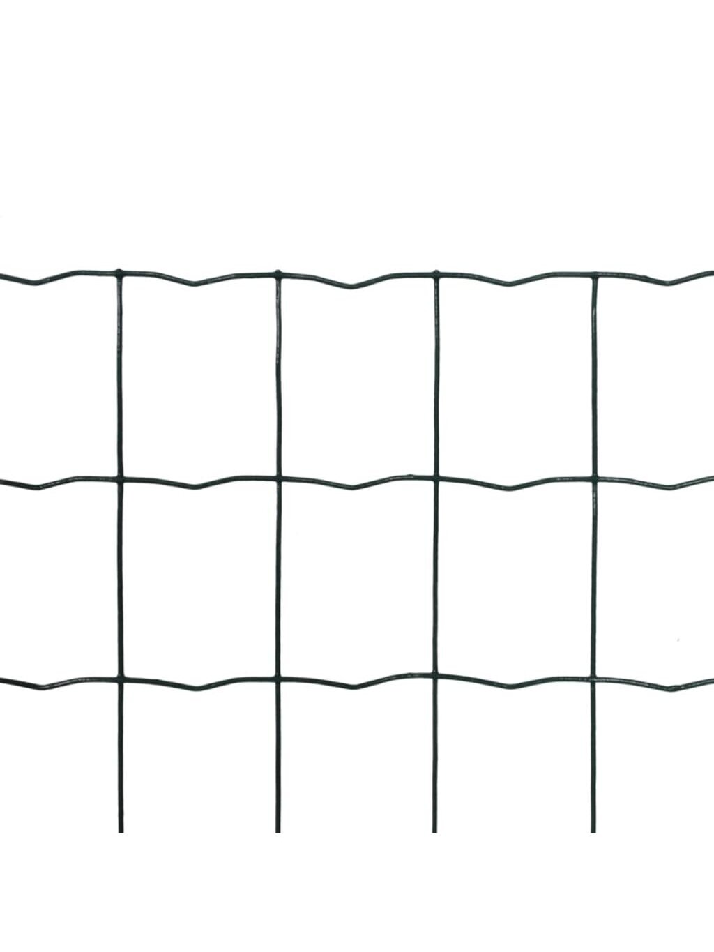 Zestaw ogrodzenia Euro, zielony, 15×0,8 m, stal 70×70 mm 1