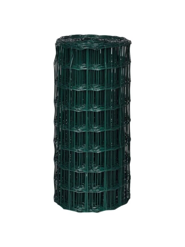 Zestaw ogrodzenia Euro, zielony, 15×0,8 m, stal 70×70 mm 2