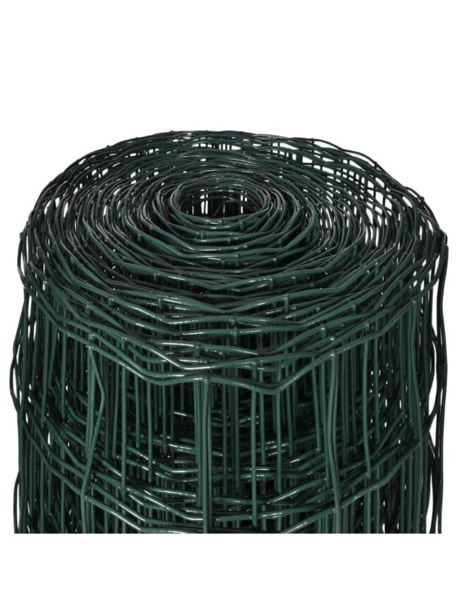 Zestaw ogrodzenia Euro, zielony, 15×0,8 m, stal 70×70 mm 3