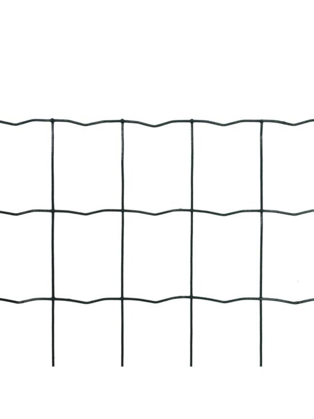 Zestaw ogrodzenia Euro, zielony, 15×0,8 m, stal 70×70 mm 1