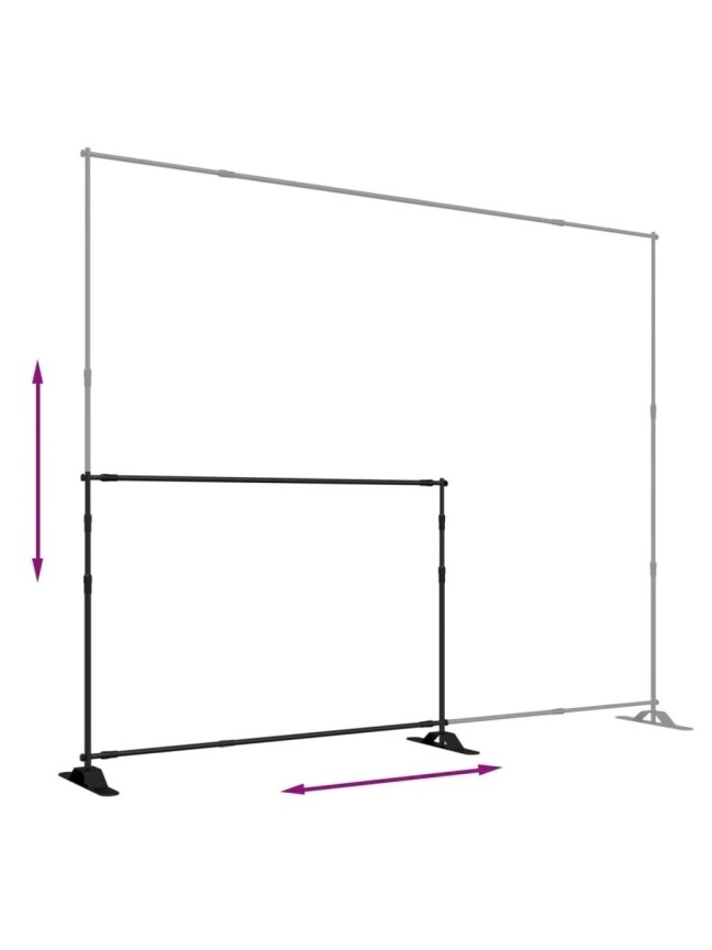 Fono laikiklis, juodos spalvos, 305x243cm, plienas 5