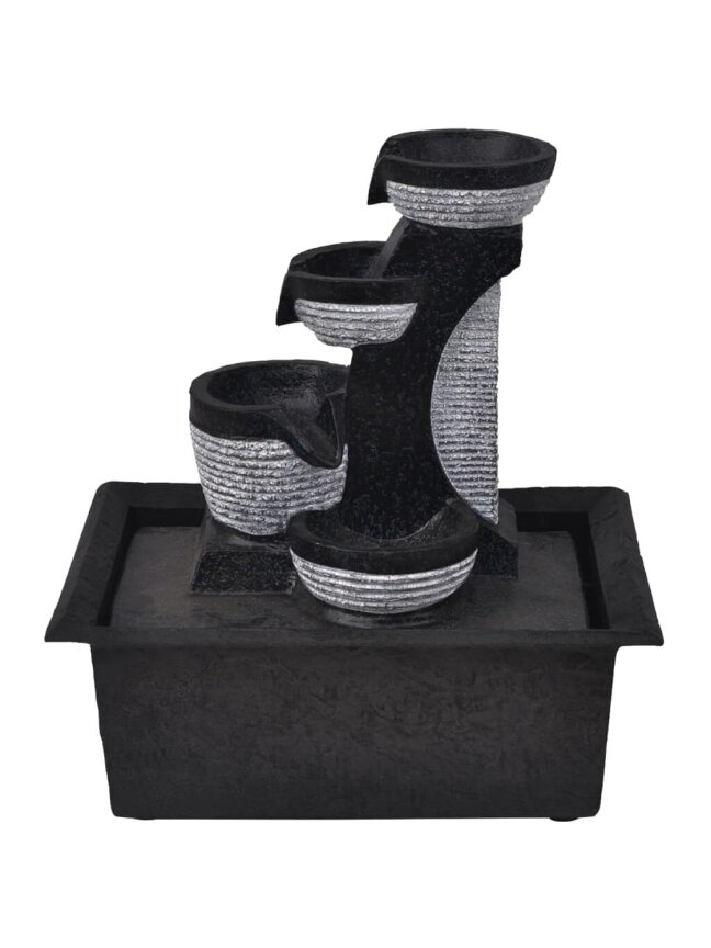 Indoor Fountain with LED Lighting, Polyresin 1