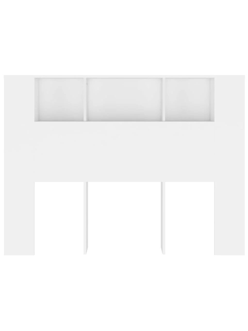 Headboard cabinet, White, 140×18.5×104.5 cm 3 Headboard cabinet, White, 140×18.5×104.5 cm 3