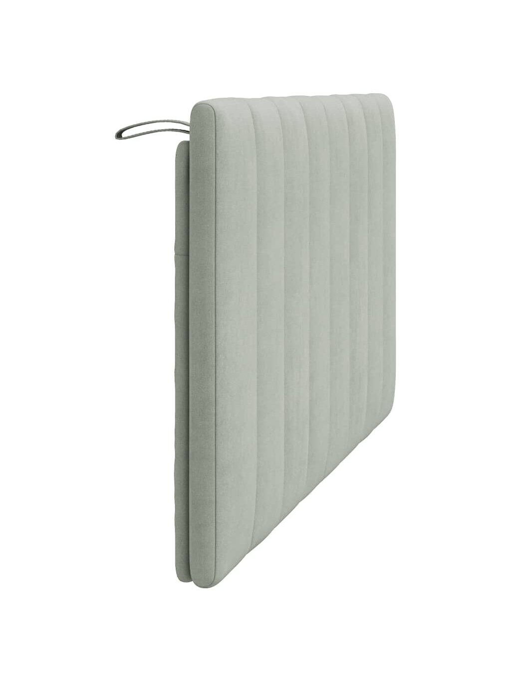 Headboard cushion, light grey, 120 cm, velvet 3