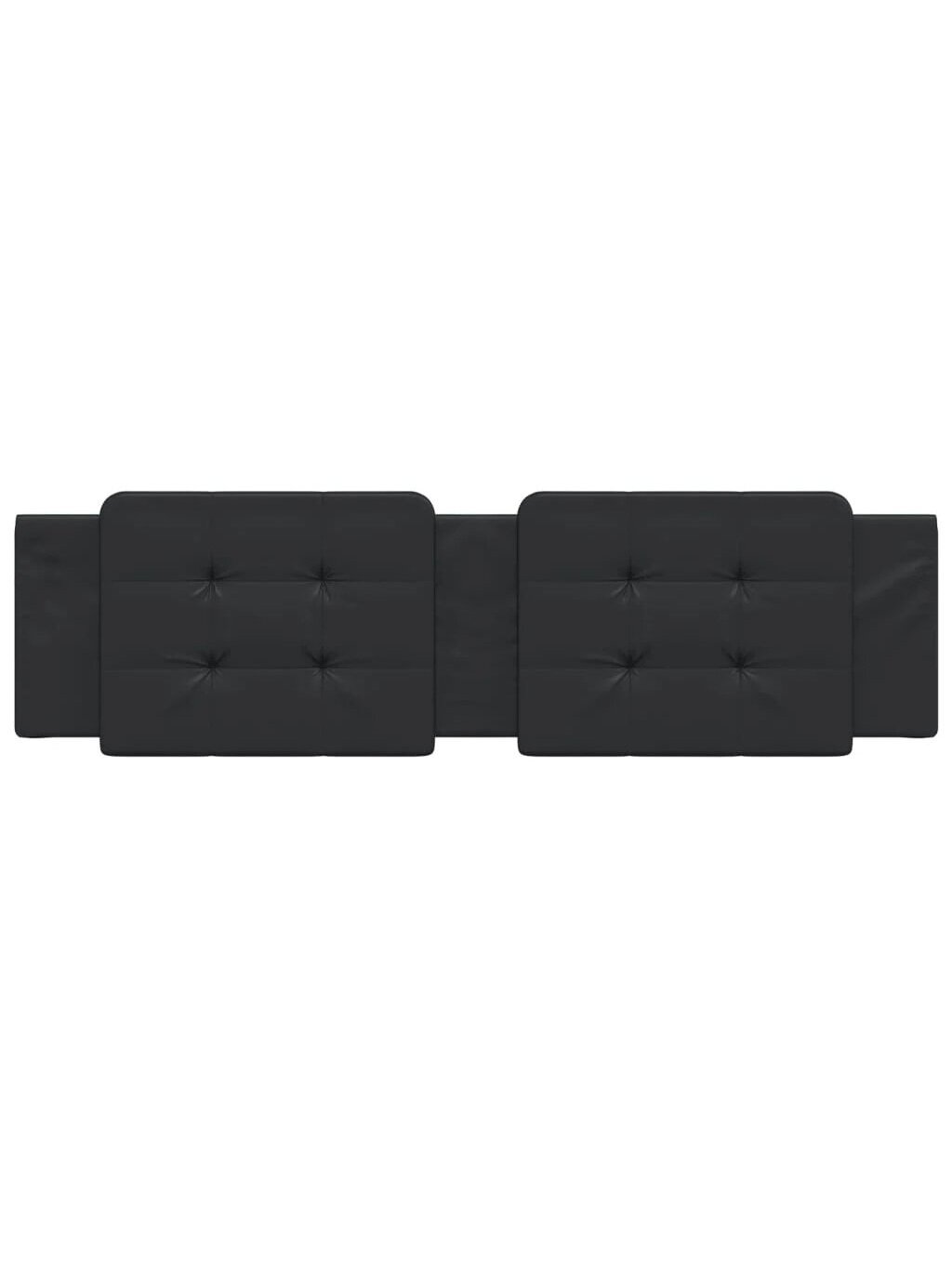 Headboard cushion, Zadar, black, 180 cm, faux leather 2