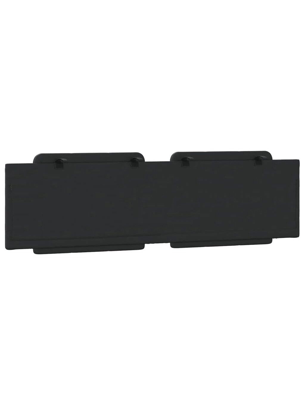 Headboard cushion, Zadar, black, 180 cm, faux leather 5