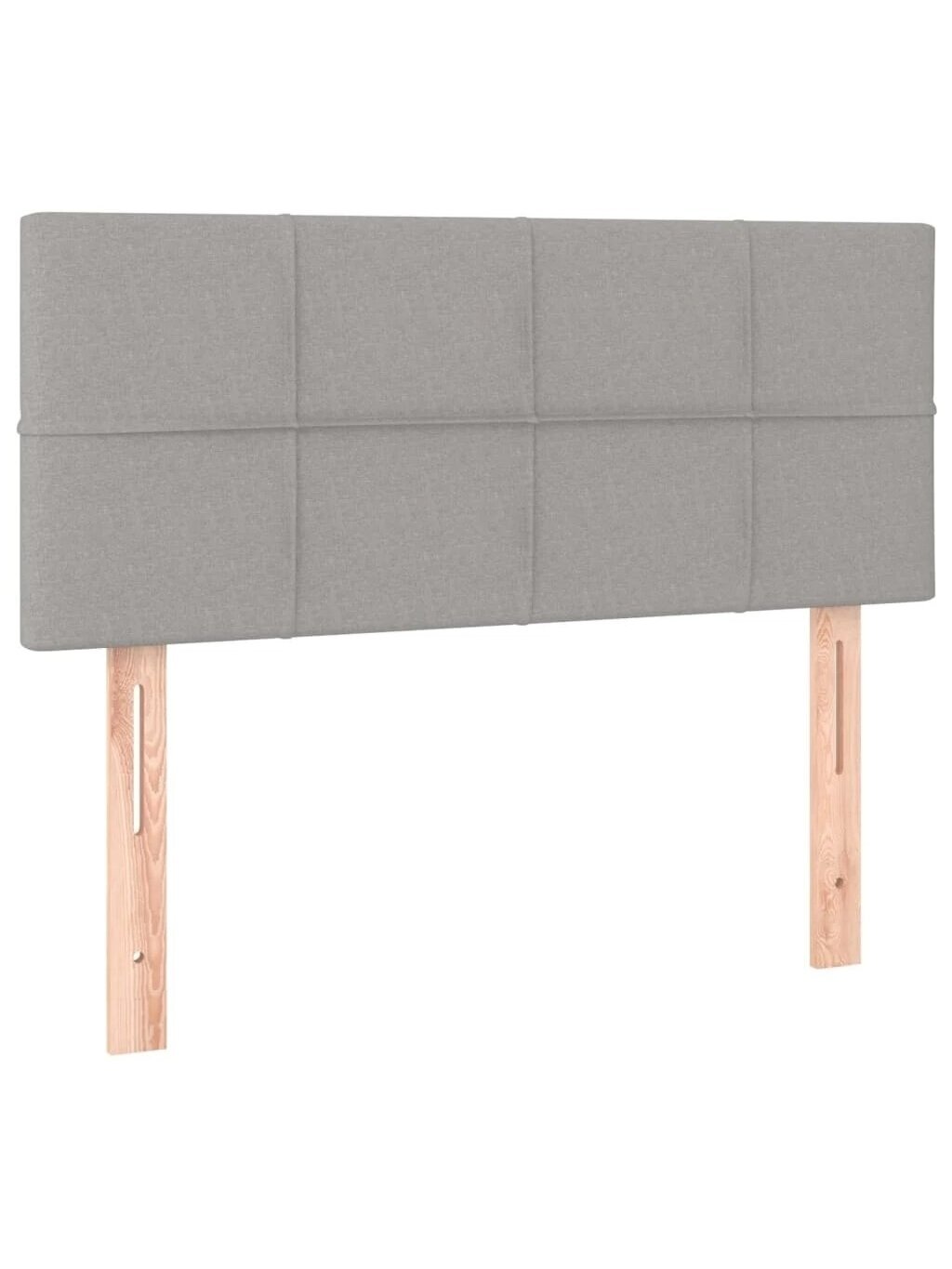 Headboard, Light Grey, 90 × 5 × 78/88 cm, Fabric 1