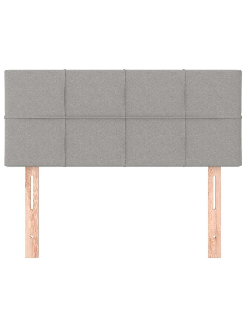 Headboard, Light Grey, 90 × 5 × 78/88 cm, Fabric 2