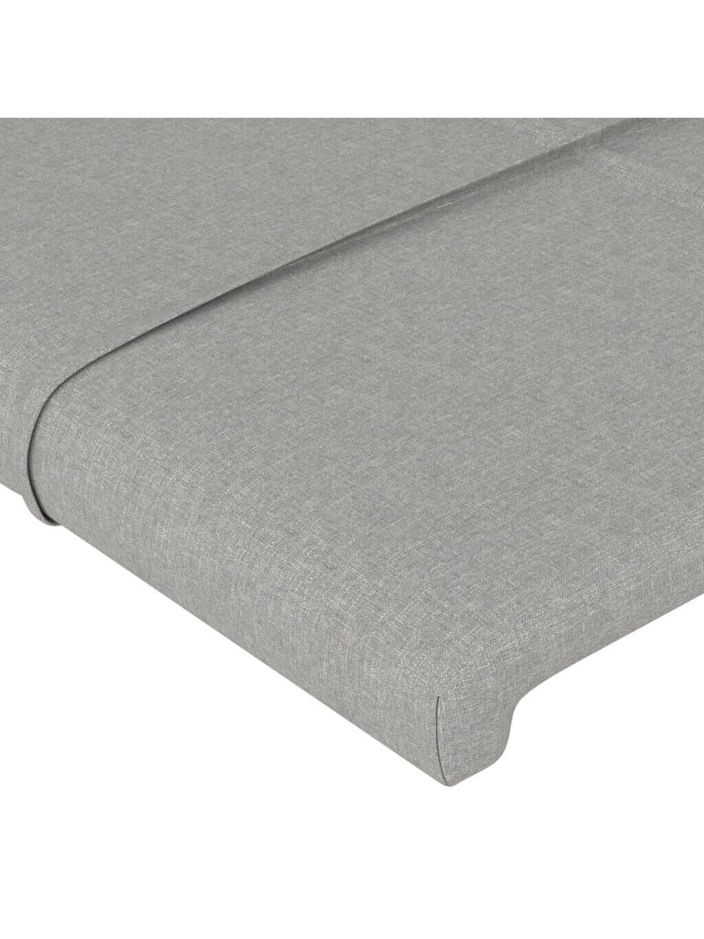 Headboard, Light Grey, 90 × 5 × 78/88 cm, Fabric 3