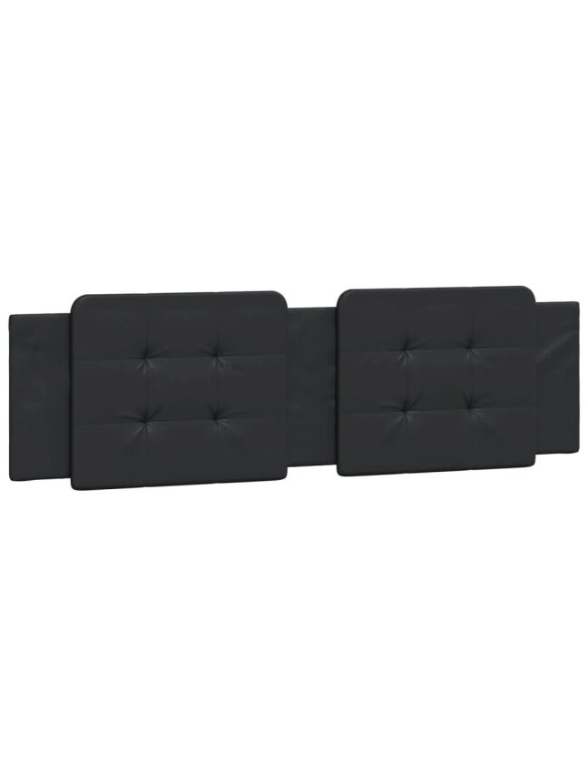 Headboard cushion, Zadar, black, 180 cm, faux leather 1