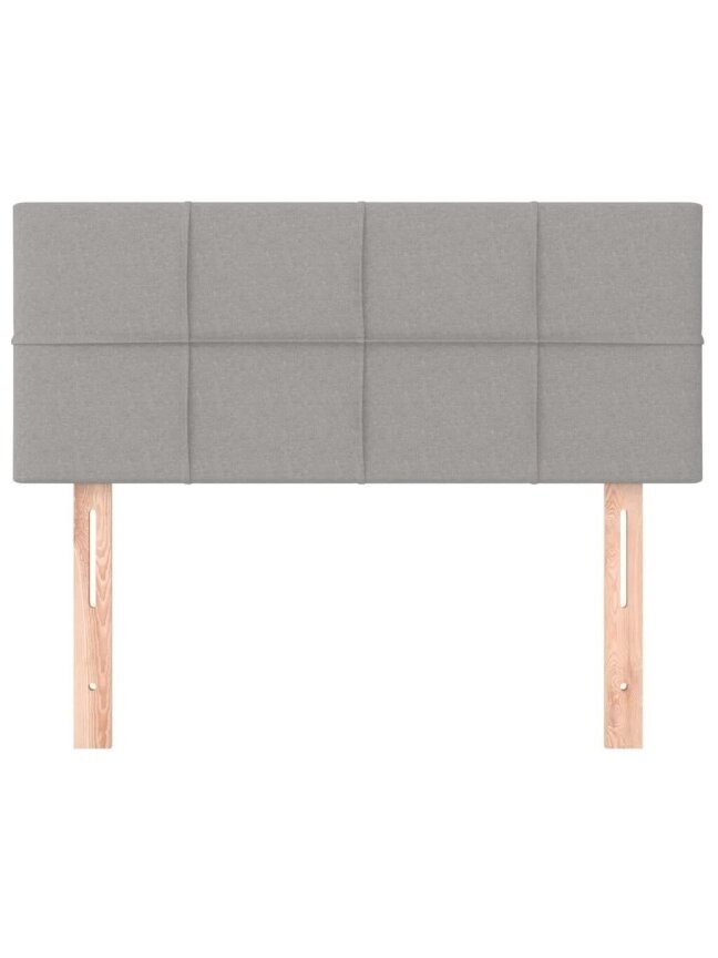 Headboard, Light Grey, 90 × 5 × 78/88 cm, Fabric 2