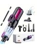 Powerful Handheld Cordless Vacuum Cleaner 18,000 Pa | LED Light + Type-C Charging + Washable Filter