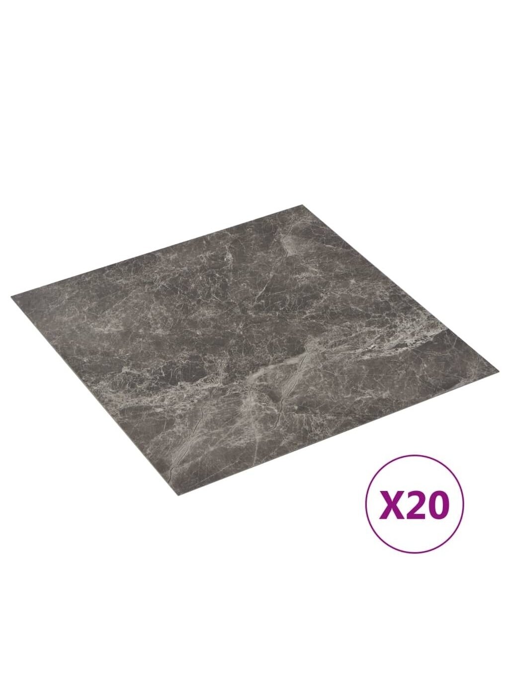 Grindų plokštės, 20vnt., juodos, 1,86m², PVC, prilimpančios 1