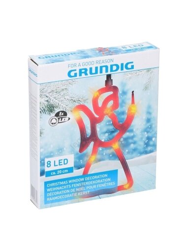 Grundig – Рождественская LED-декорация 8×LED / 3×AAA – Ангел