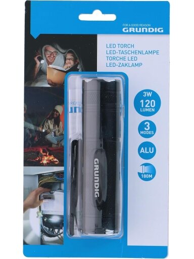 "GRUNDING" LED Flashlight 120 LUMEN