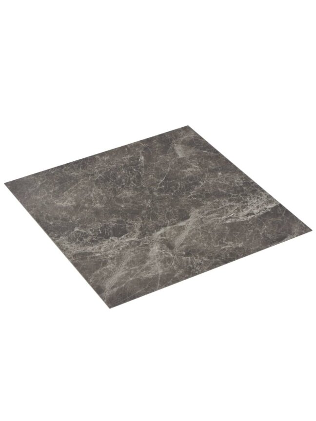 Grindų plokštės, 20vnt., juodos, 1,86m², PVC, prilimpančios 2