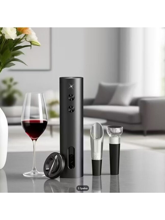 Rechargeable electric wine opener – gift set with accessories, Type-C 2