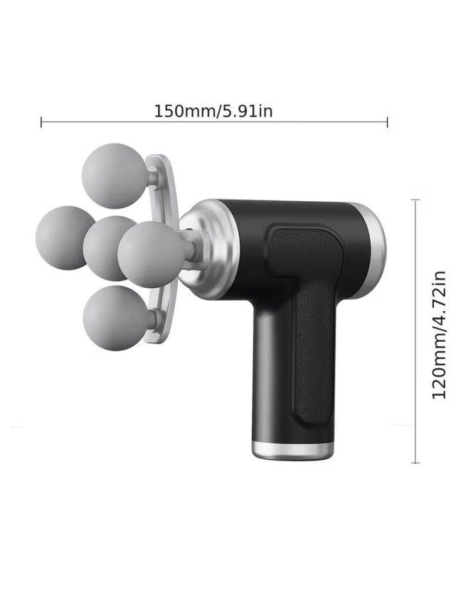 Ładowany masażer do ciała z 6 prędkościami i ładowaniem USB 2