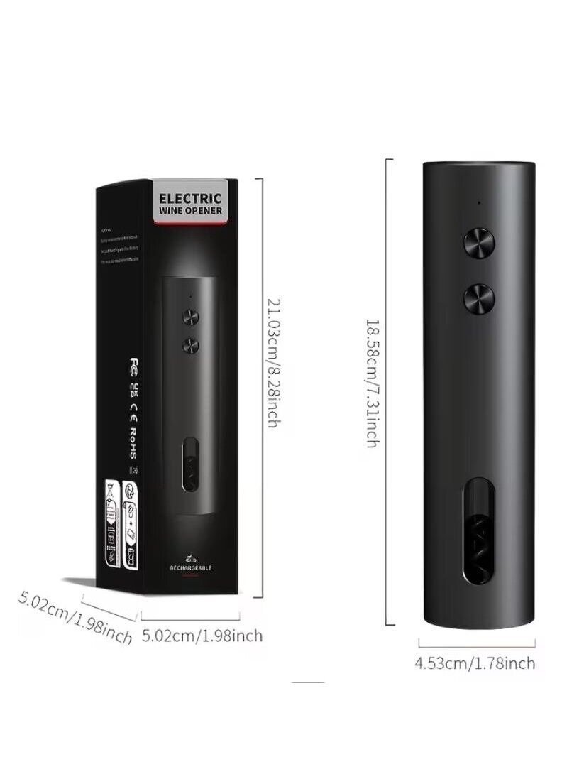 Rechargeable electric wine opener – gift set with accessories, Type-C 1