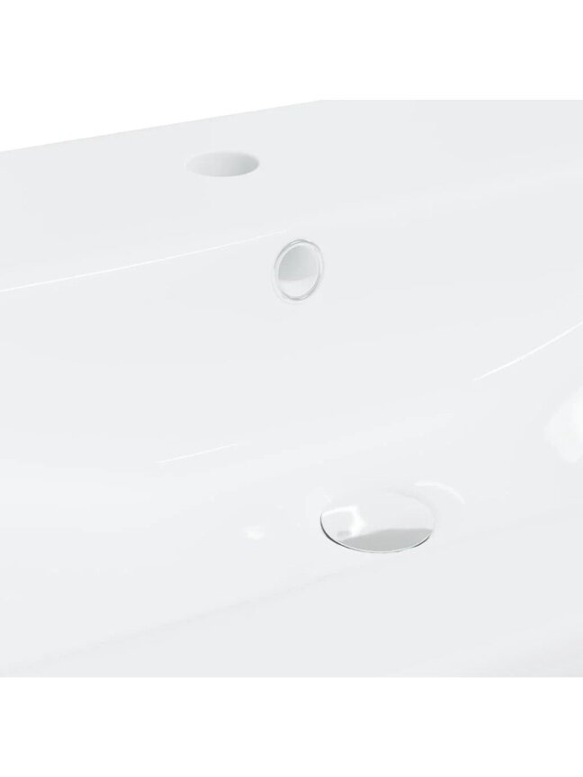 Undermount washbasin, white, 91 x 39 x 18 cm, ceramic 8