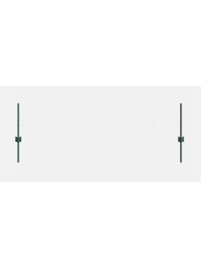 Įmontuojami tvoros stulpai, 5 vnt., žali, 80 cm 3