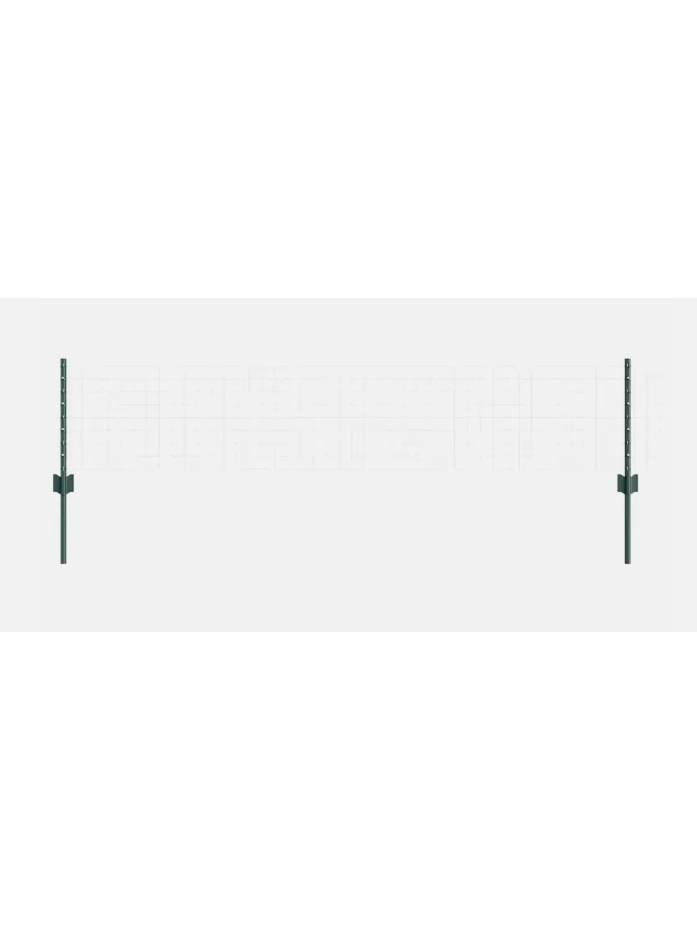 Įmontuojami tvoros stulpai, 5 vnt., žali, 80 cm 3