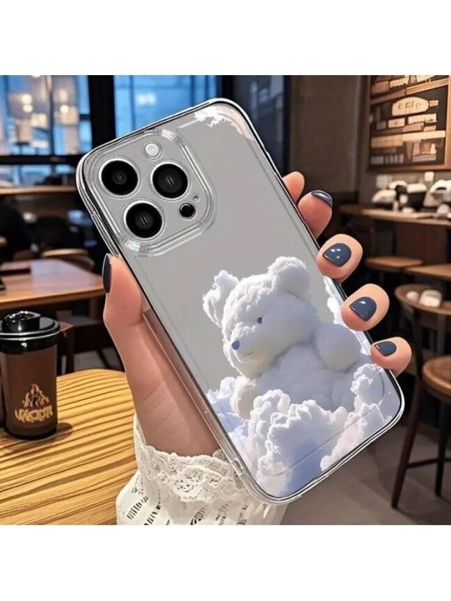 iPhone 16 fun design transparent case 1