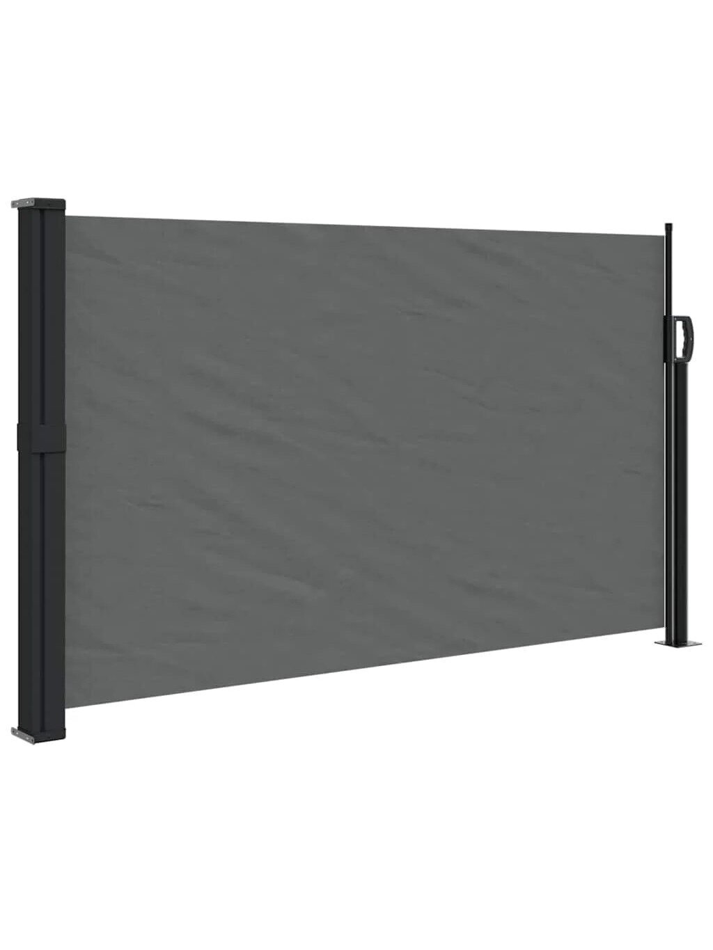Retractable Side Awning, Anthracite, 120 × 500 cm. 1