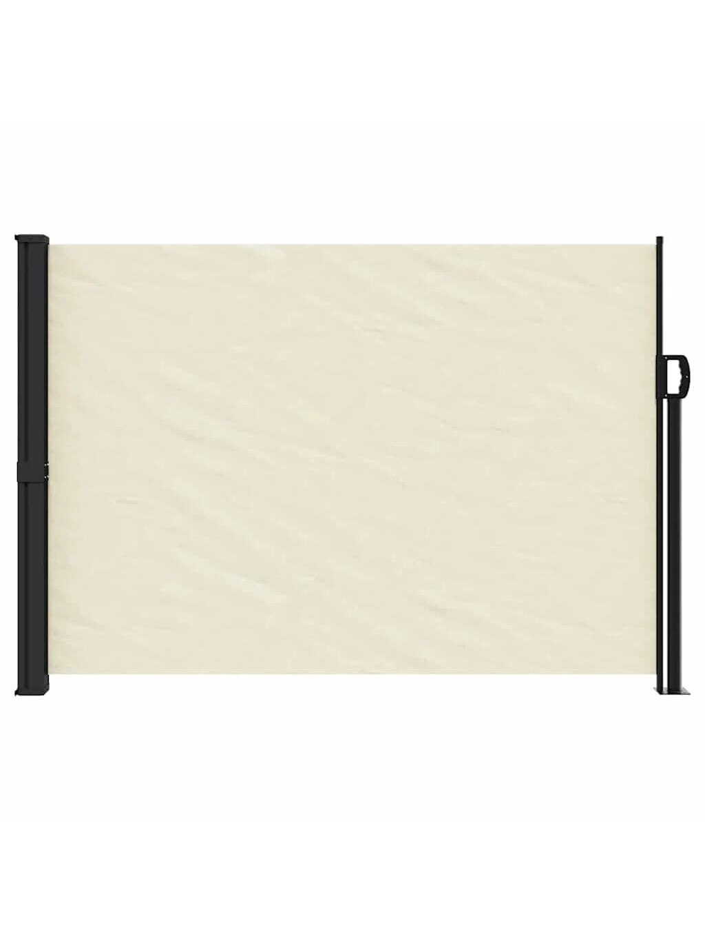 Retractable side awning, cream, 140 x 500 cm 2