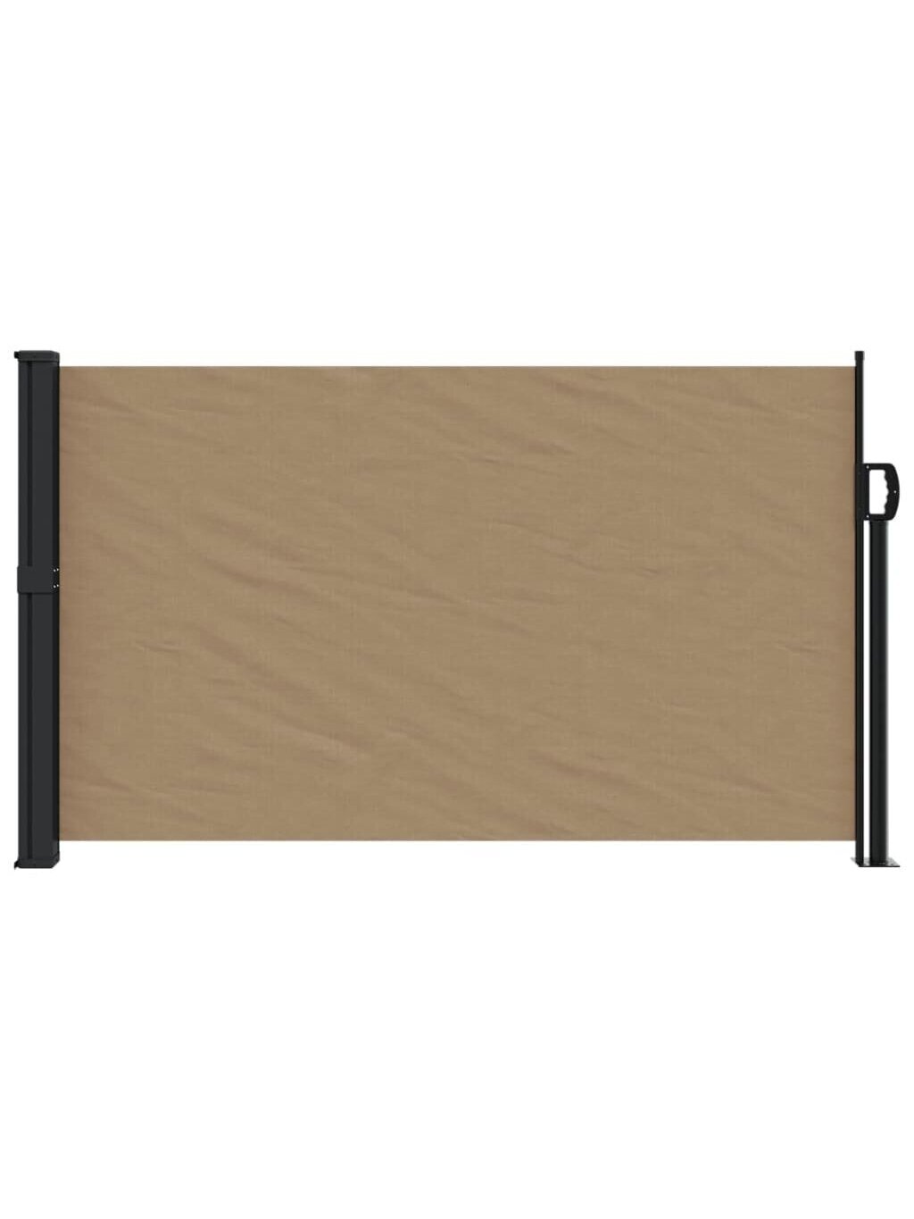 Ištraukiama šoninė markizė, taupe spalvos, 120x500cm 2