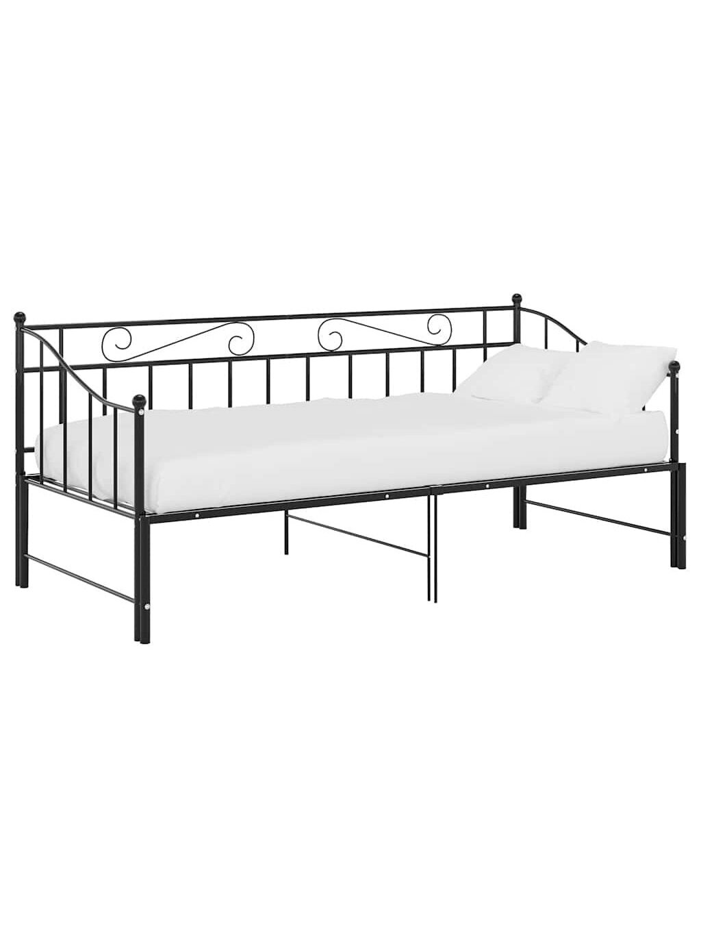 Pull-out sofa bed frame, black, 90 × 200 cm, metal 2 Pull-out sofa bed frame, black, 90 × 200 cm, metal 2