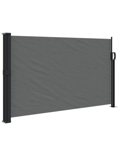 Väljatõmmatav külgmarkiis, antratsiithall, 120 × 500 cm.